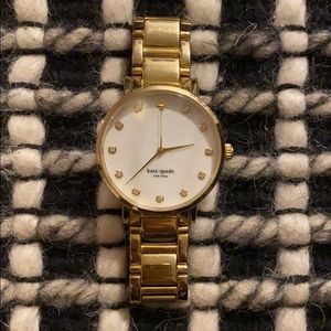 Gold Kate Spade large face watch